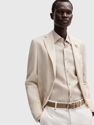 H-HANK shirt in beige - 4