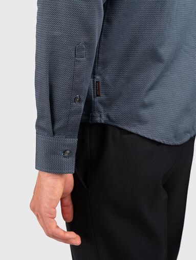 DOBBY long sleeve cotton shirt - 5