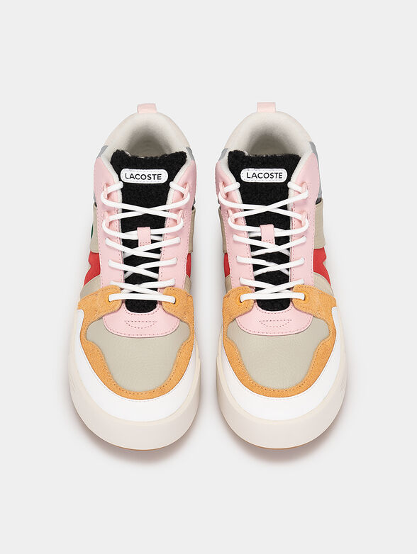 High-top sneakers with colorful inserts - 6
