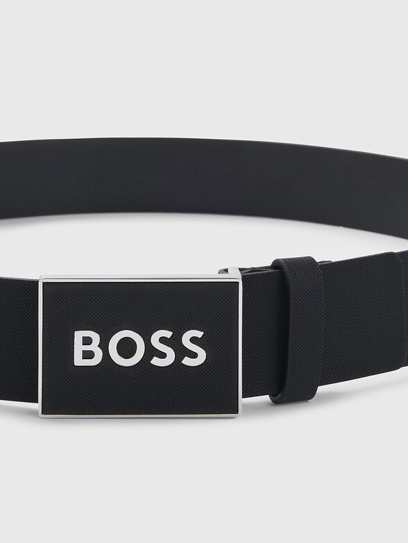 ICON S1 black leather belt - 3