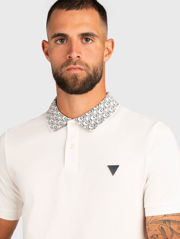 Cotton polo shirt with logo - 4