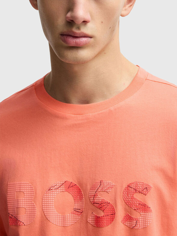 Cotton T-shirt with logo print - 4