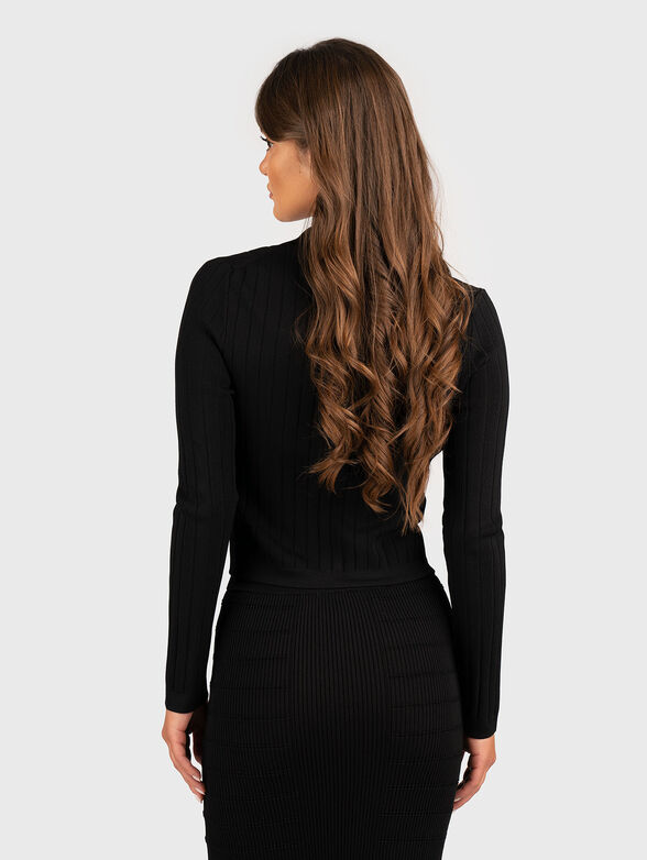 Short cardigan with accent buttons - 3