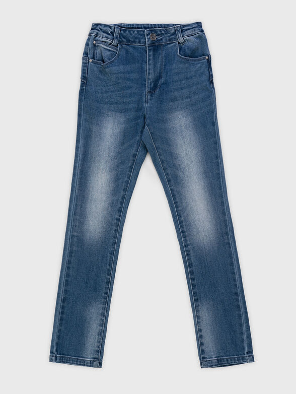 Jeans with accent logo - 1