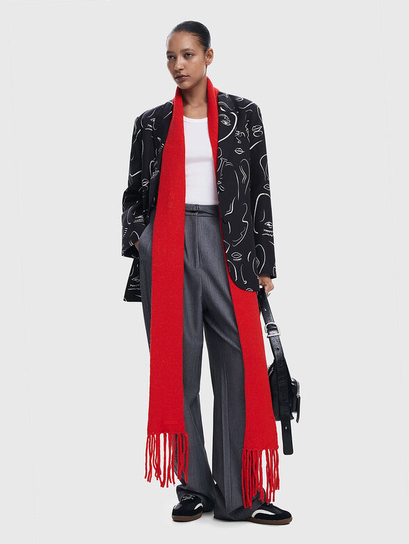 Contrast print jacket - 2