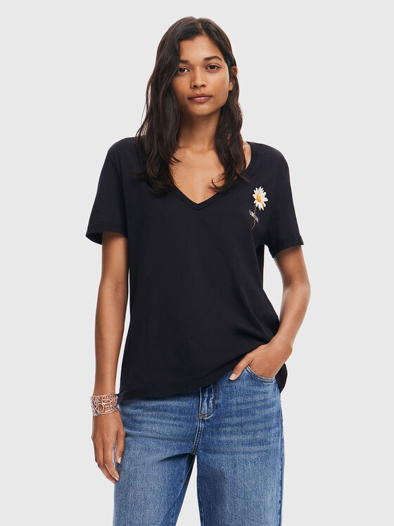 Тениска VINI с V-образно деколте - 1