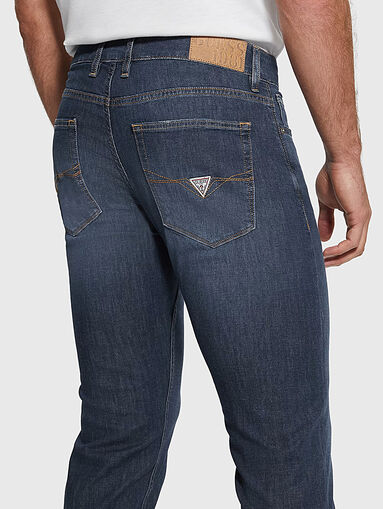 Blue slim jeans - 4
