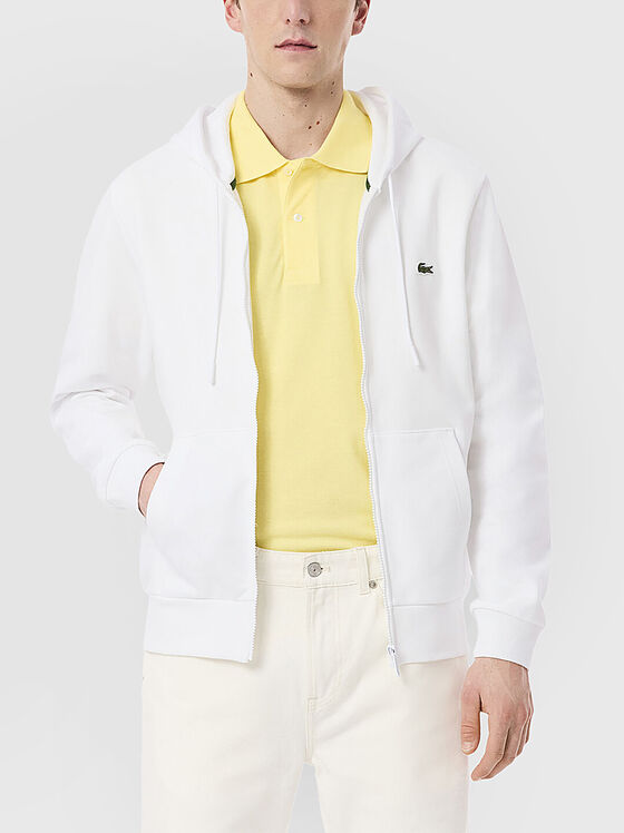 Cotton sweatshirt with logo embroidery - 1