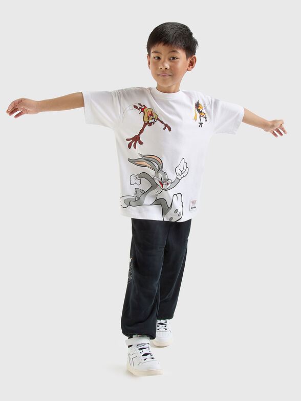 White T-shirt with  print - 2