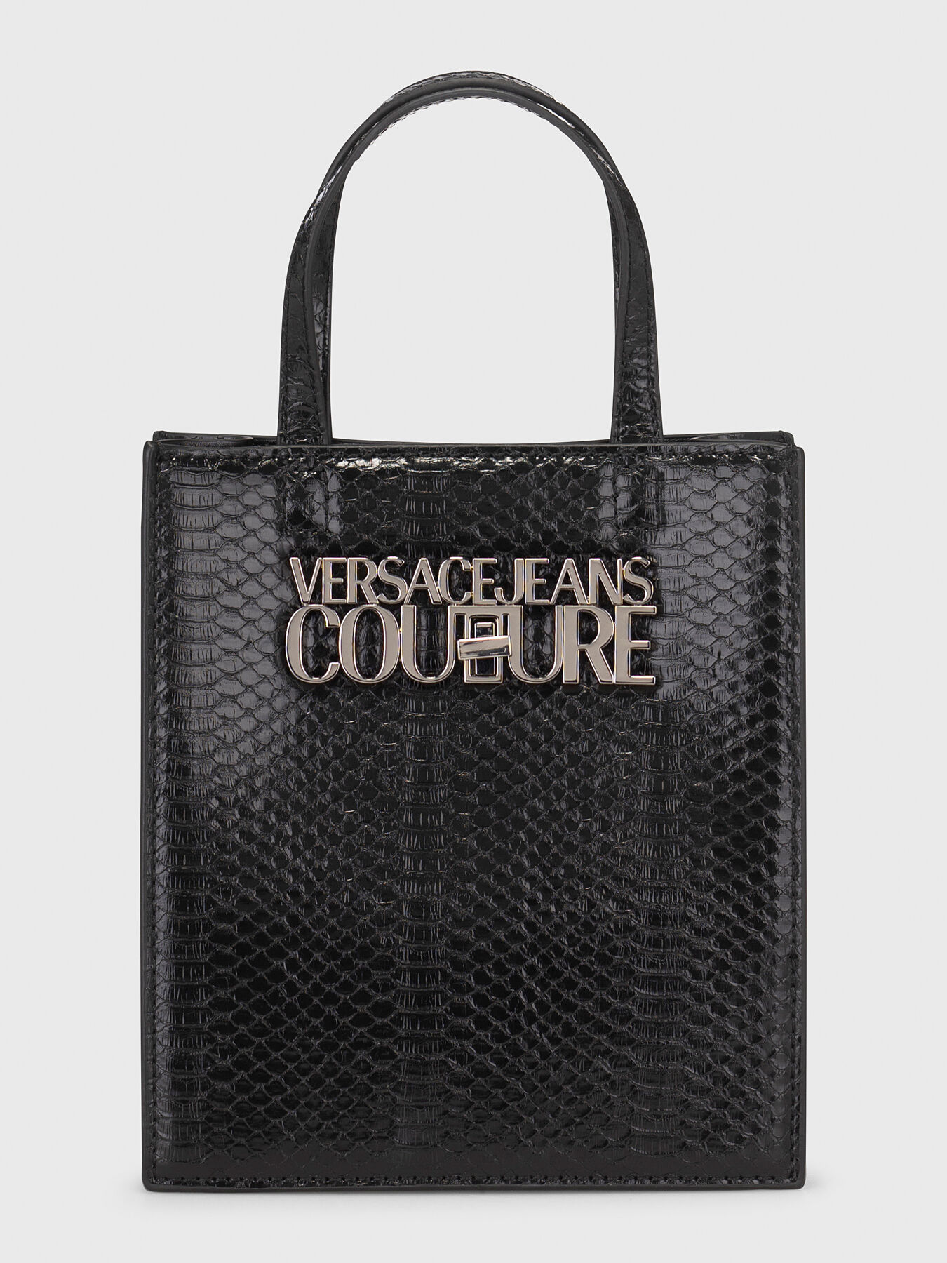 Logo-detail black bag brand VERSACE JEANS COUTURE