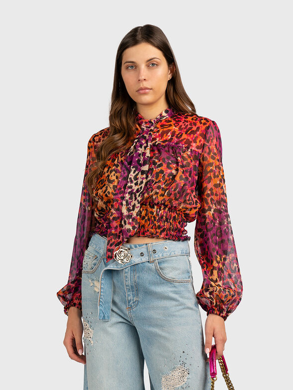 Blouse with sheer effect - 1