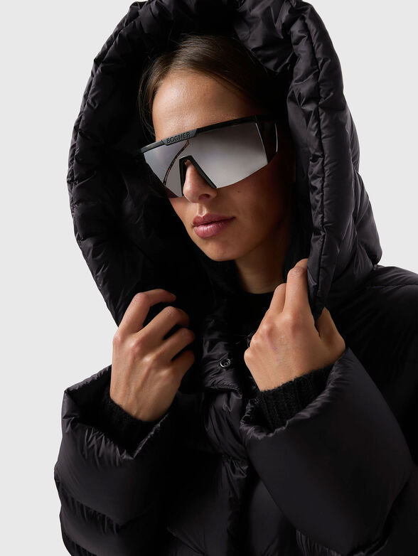 LAURIE padded jacket with waist belt - 4