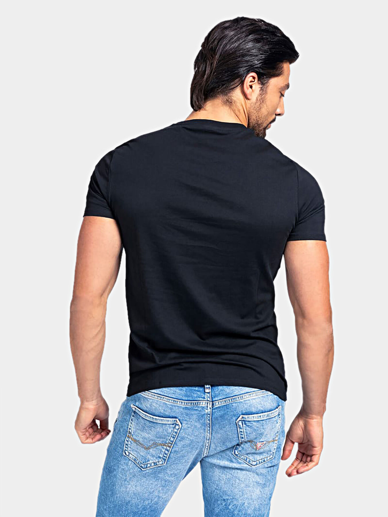 Cotton t-shirt with logo print brand 