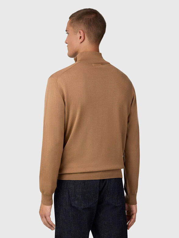 Pullover with polo collar and zipper - 3