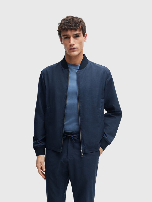 HANRY dark blue bomber jacket - 0