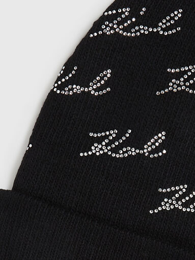 K/SIGNATURE rhinestones beanie - 5