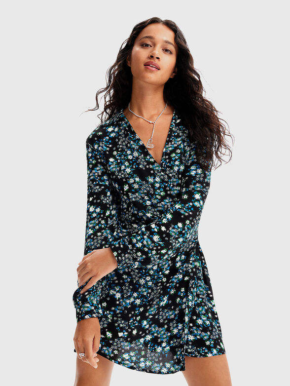 Floral print short dress - 3