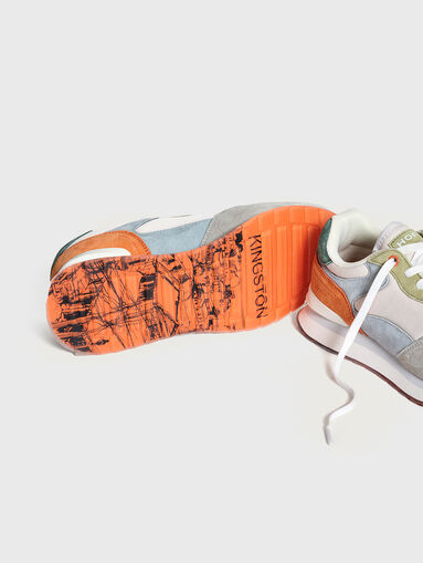 KINGSTON suede and textile sports shoes - 5