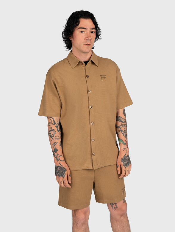 Sport overshirt with logo detail - 1