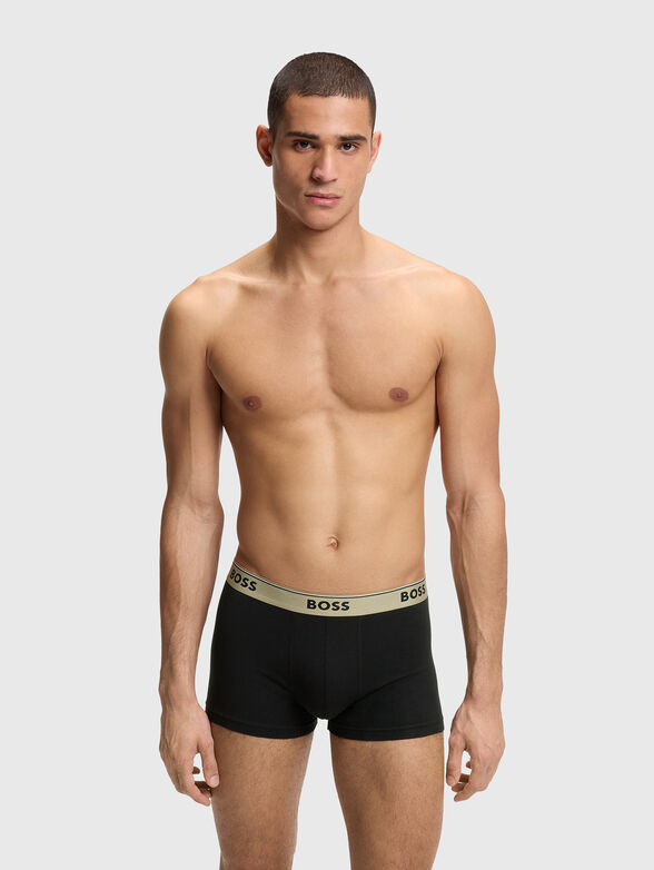 Set of three pairs of boxer shorts with a logo - 2