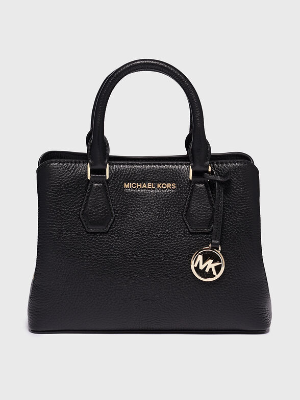 CAMILLE leather handbag with logo detail - 1