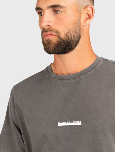 Cotton T-shirt with logo - 4