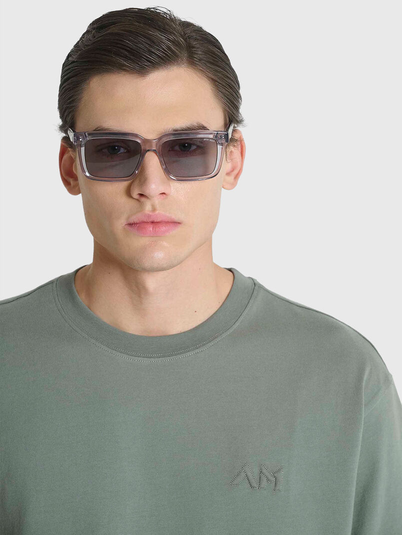 Black cotton T-shirt - 3