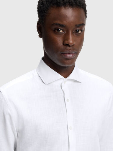 Cotton and linen shirt - 4