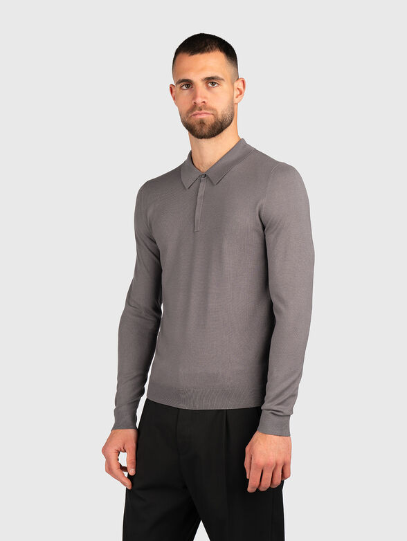 Sweater with collar - 1