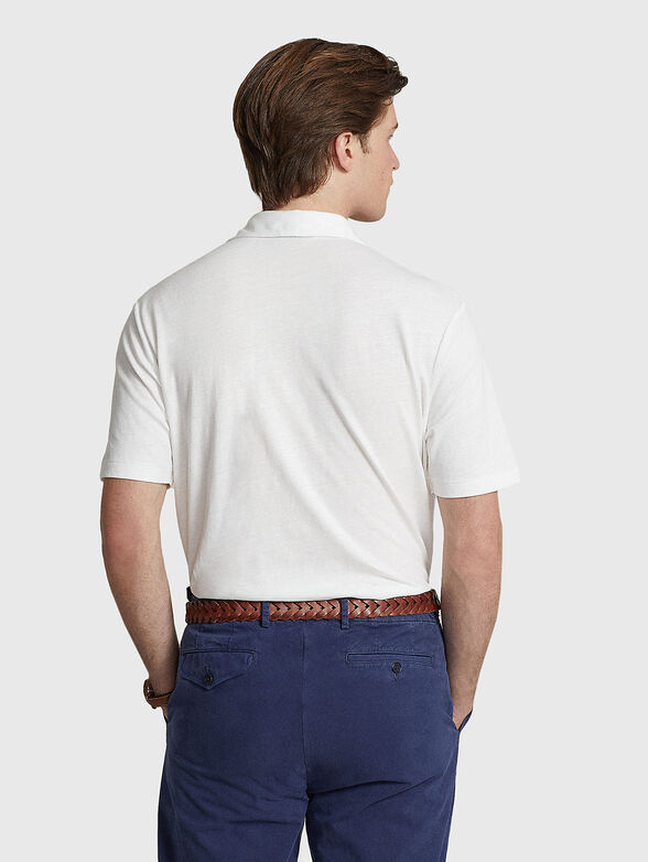Polo shirt in cotton and linen - 3