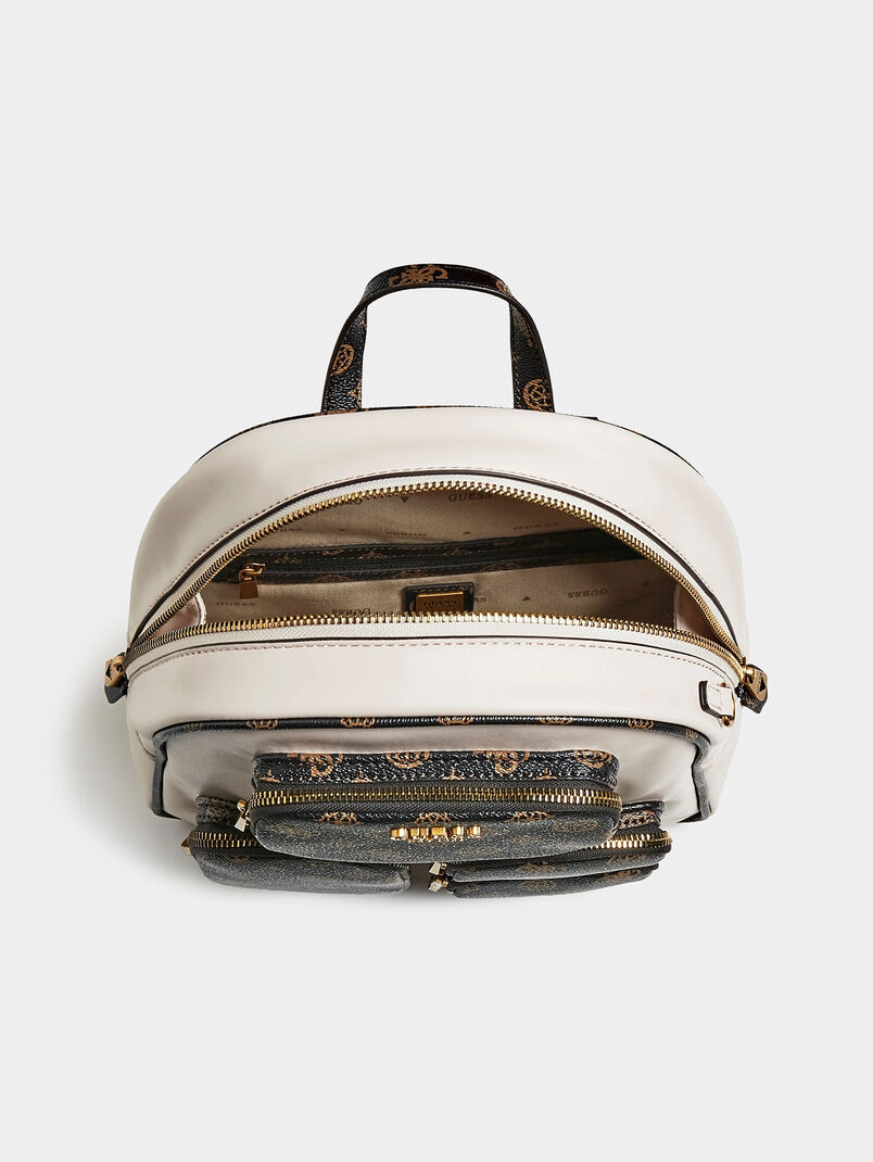 ABEY backpack with bear charm - 3