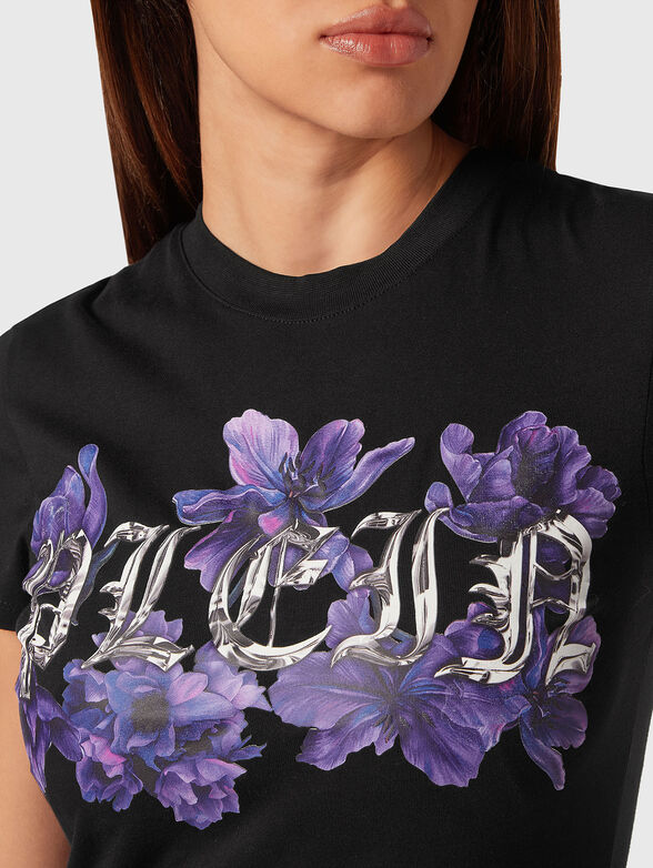 SEXY PURE T-shirt with floral logo print - 4