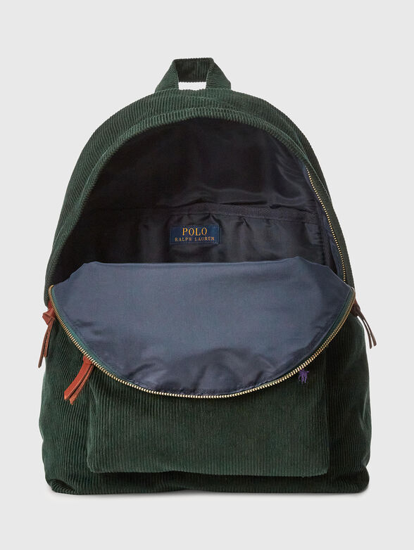 Backpack with velvet texture - 5