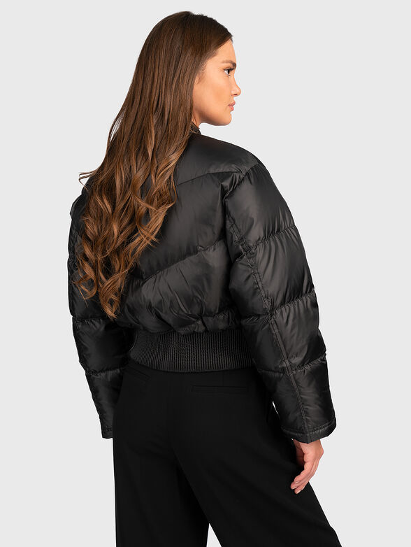 Black jacket with quilted effect - 3