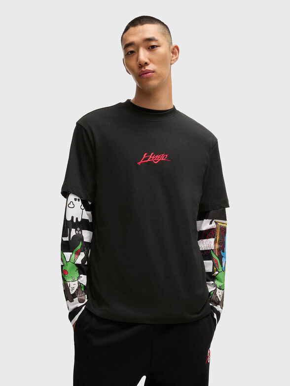 Logo cotton T-shirt - 1