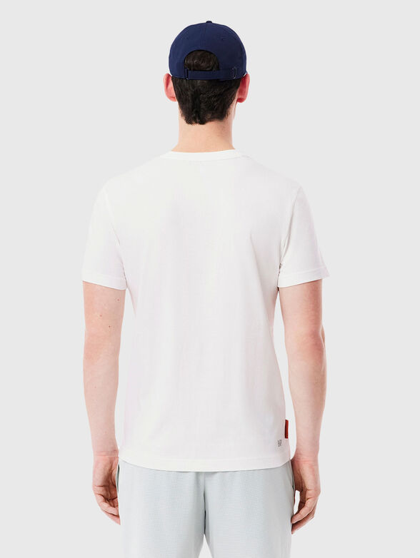Roland-Garros Edition cotton T-shirt with oval neckline - 3