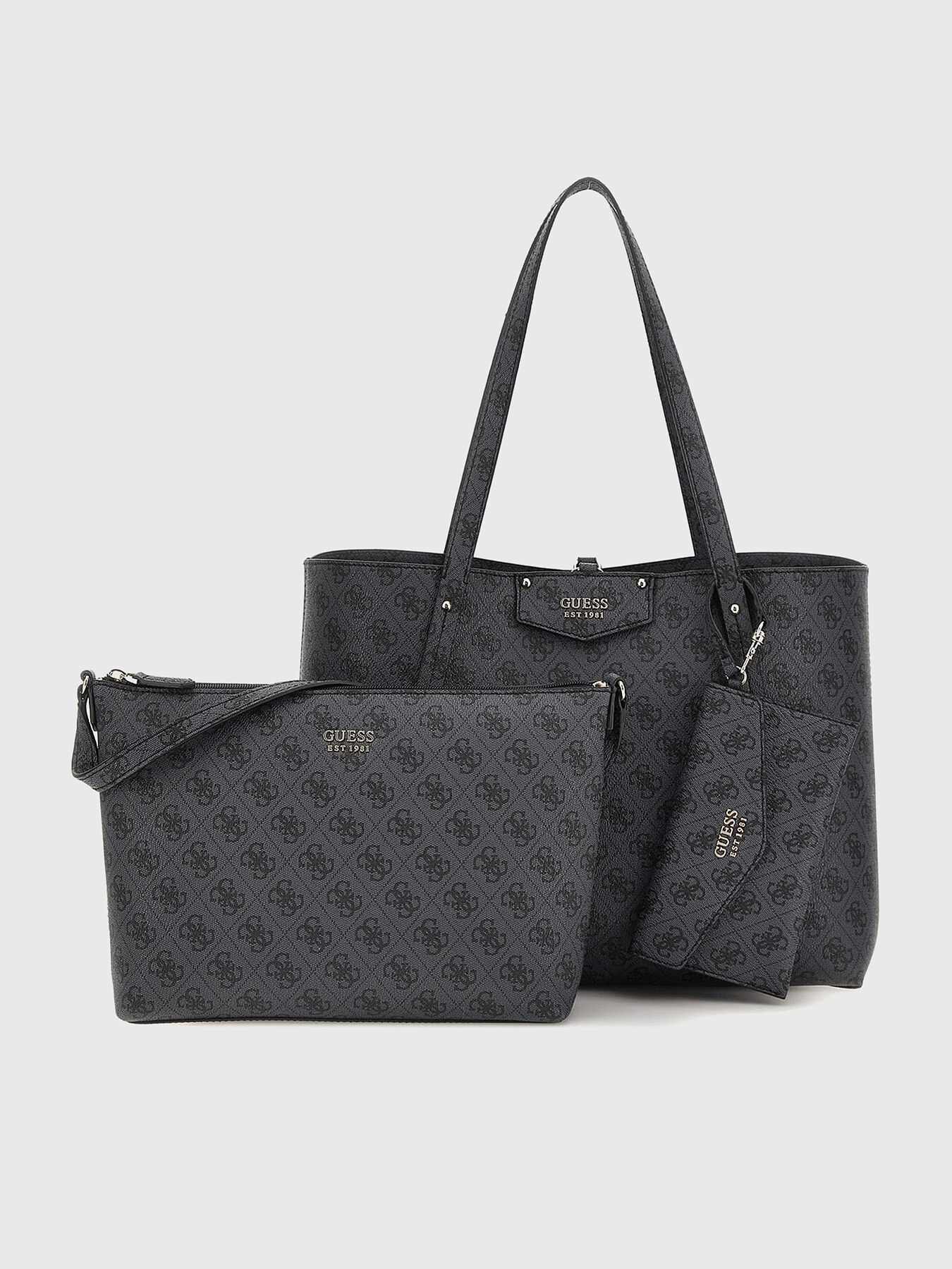 Shopper bag with monogram print brand GUESS Globalbrandsstore en