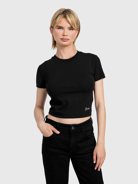 Short T-shirt with logo - 1