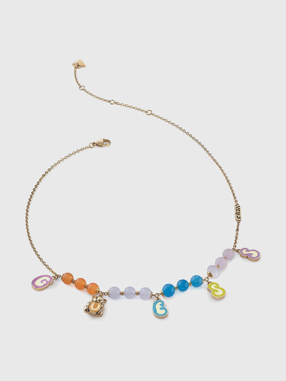 ROCK CANDY necklace with coloured accents - 1