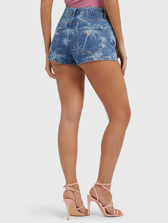 CLAUDIA printed denim shorts - 2