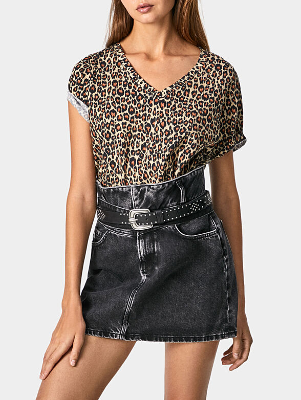 DOROTHY T-shirt with animal print - 1