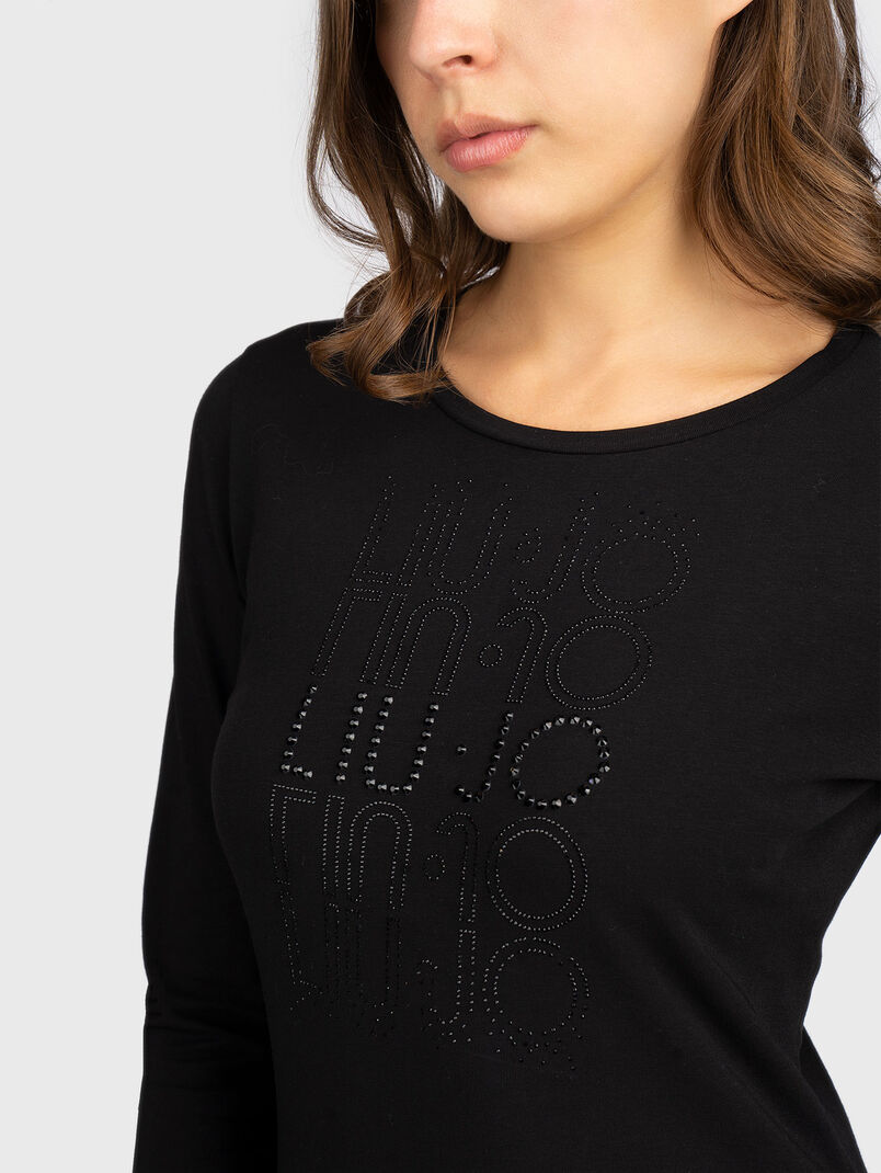 Long sleeved blouse with logo - 3