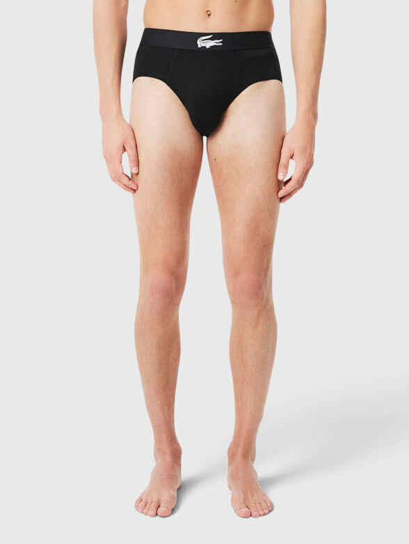 3 Pack black briefs - 1