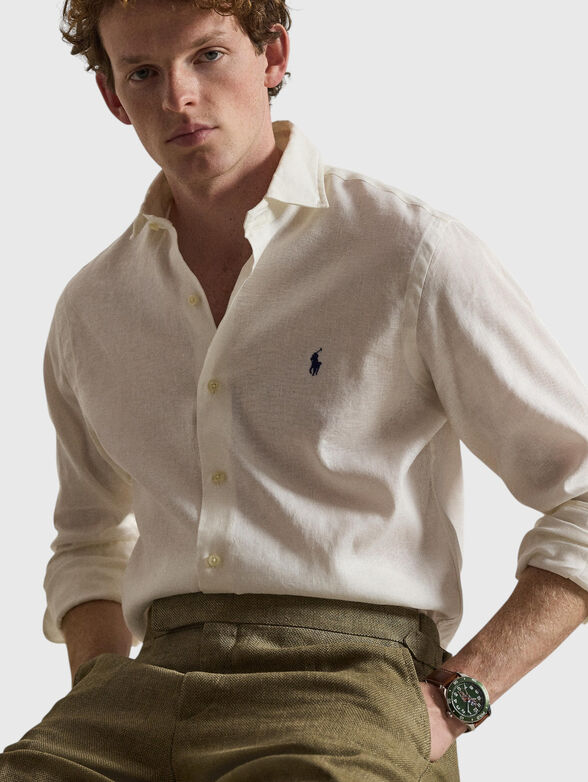 Shirt with embroidered logo - 4