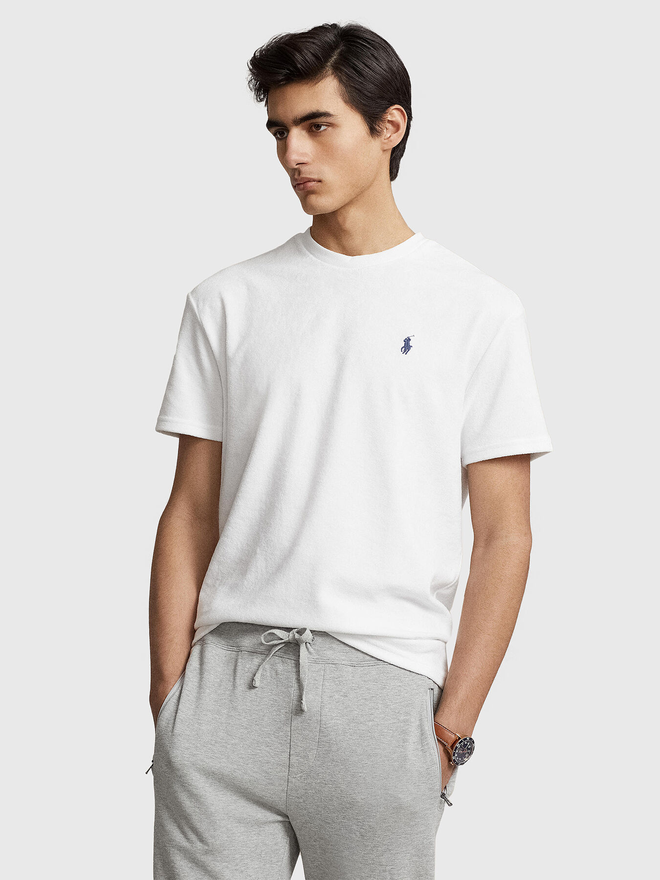 White T-shirt of soft fabric brand POLO RALPH LAUREN
