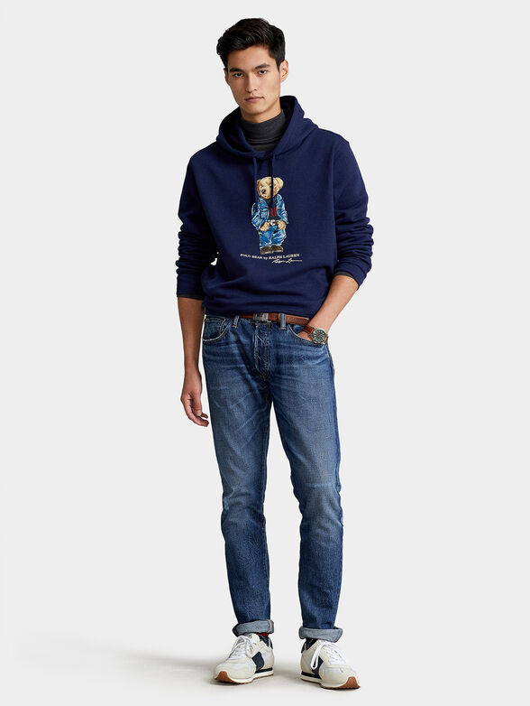 Sweatshirt with hood and Polo Bear print - 4