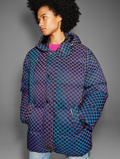 Padded jacket with reflective effect - 4