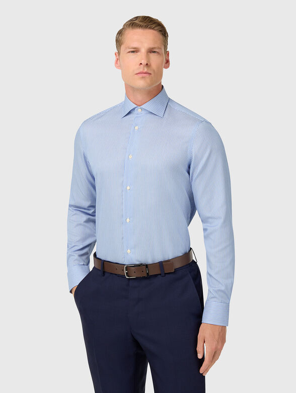 Cotton shirt with stripes  - 1