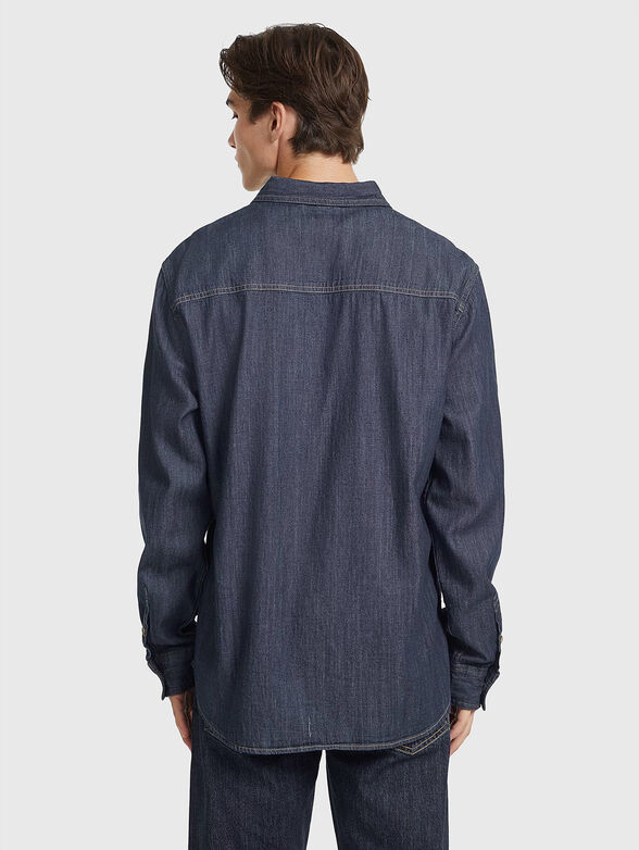 Navy denim shirt - 3