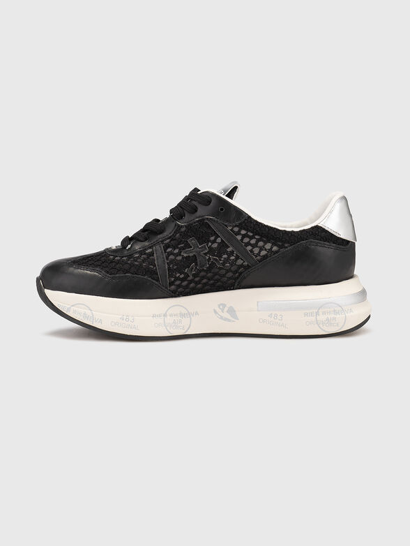 CASSIE sneakers with perforated texture - 4